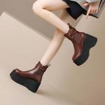 Handcrafted Leather Women's Shoes: Luxury Crafted Elegance(EyunshangxMA3117)