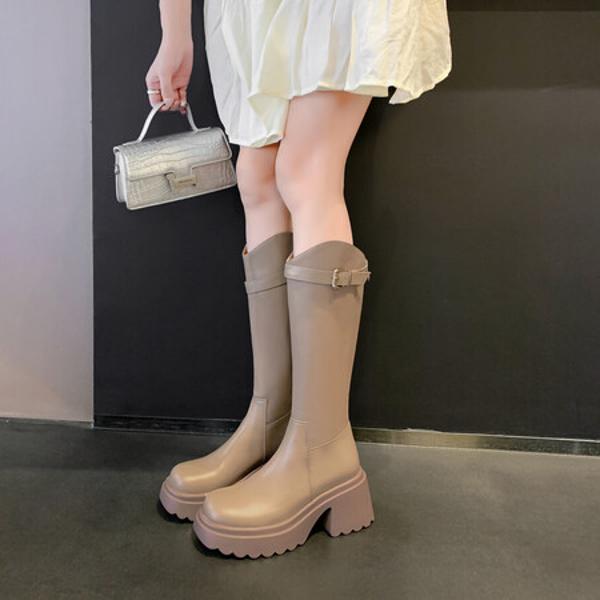 Elegant Handmade Leather Women's Shoes of Luxury Craftsmanship(EyunshangxYSL8107-2)