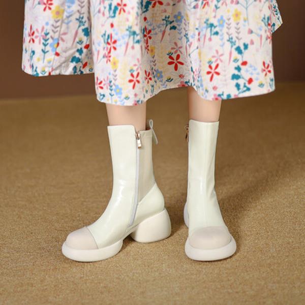 Handcrafted Genuine Leather Women's Shoes - Elegant Luxury Quality(EyunshangxYSZ2633)