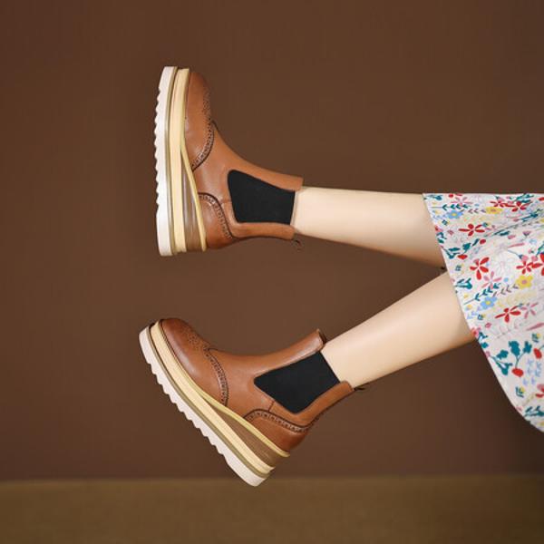 Elegance Redefined: Handcrafted Genuine Leather Women’s Shoes with Luxurious Craftsmanship(EyunshangxYSZ2629)