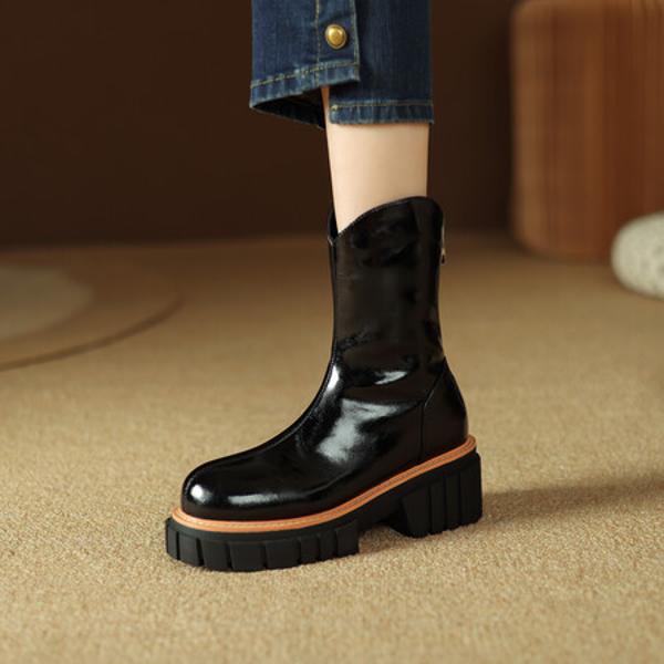 Luxurious Handcrafted Genuine Leather Women's Shoes Elegantly Made(EyunshangxYS6118-1)