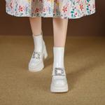 Handcrafted Genuine Leather Women's Shoes: Elegant, Luxurious Quality and Craftsmanship(EyunshangxYSC2979)