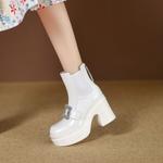 Handcrafted Genuine Leather Women's Shoes: Elegant, Luxurious Quality and Craftsmanship(EyunshangxYSC2979)