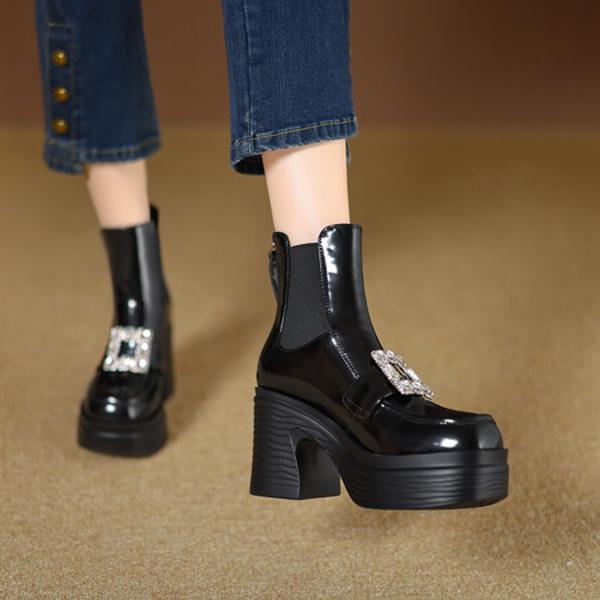 Handcrafted Genuine Leather Women's Shoes: Elegant, Luxurious Quality and Craftsmanship(EyunshangxYSC2979)