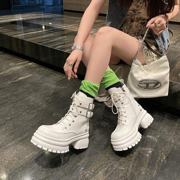 Handcrafted Leather Women's Shoes: Elegant Luxury Quality(EyunshangxYSC2309)