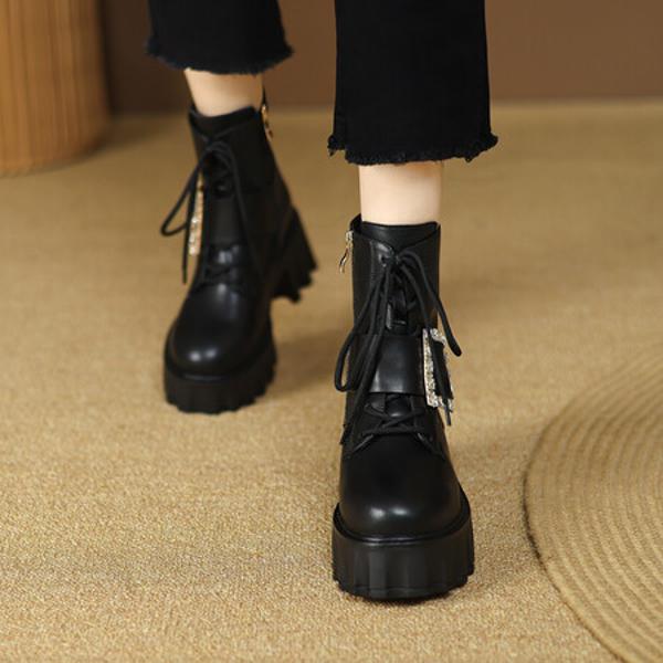 Exquisite Handmade Leather Women's Shoes: Luxury and Elegance(EyunshangxYS16020)