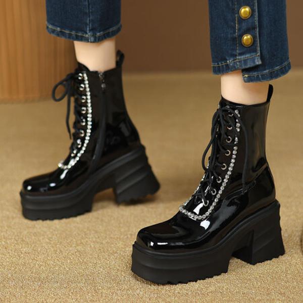 Handcrafted Luxury Leather Women's Shoes - Elegant Quality(EyunshangxYSM1605)