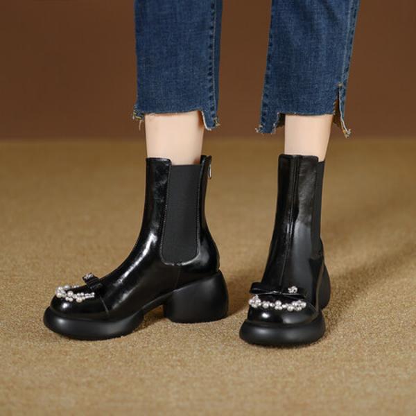 Elegant Handcrafted Leather Women's Shoes - Luxurious Quality(EyunshangxYSC2978)