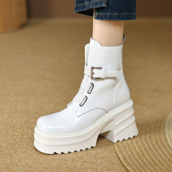 Elegant Handcrafted Leather Women's Shoes of Luxury Quality(EyunshangxYSM1606)