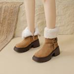 Elegant Handcrafted Leather Women's Shoes: Luxurious Quality and Craftsmanship(EyunshangxAC2331)