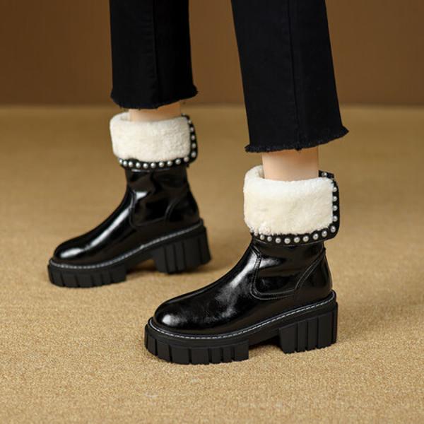 Elegant Handcrafted Leather Women's Shoes - Luxury Craftsmanship(EyunshangxAC2503)