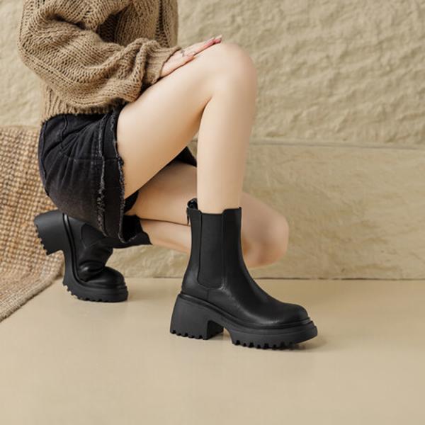 Timeless Elegance: Handcrafted Genuine Leather Women's Shoes of Exquisite Quality(EyunshangxW2330)