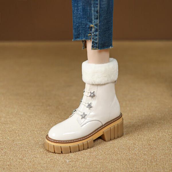 Elegant Handcrafted Genuine Leather Women's Shoes: Luxury Craftsmanship(EyunshangxR2505)