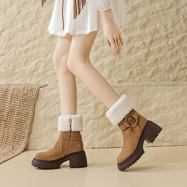 Handcrafted Leather Women's Shoes: Luxurious Elegance & Quality(EyunshangxS2331)