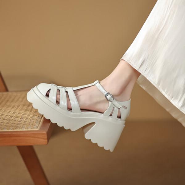 Handcrafted Luxury Leather Women's Shoes: Elegance in Every Stitch(EyunshangxM3114)