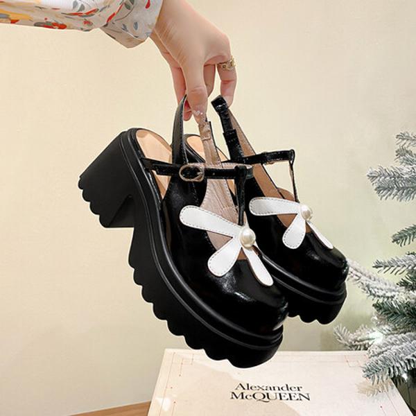 Elegant Handcrafted Leather Women's Shoes of Exquisite Quality(EyunshangxC2914-1)