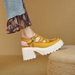 Elegantly Crafted Genuine Leather Handcrafted Women's Shoes(EyunshangxZ2611)