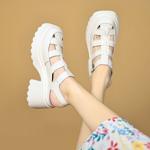 Elegant Handcrafted Leather Women's Shoes, Luxurious Quality(EyunshangxZ2610)