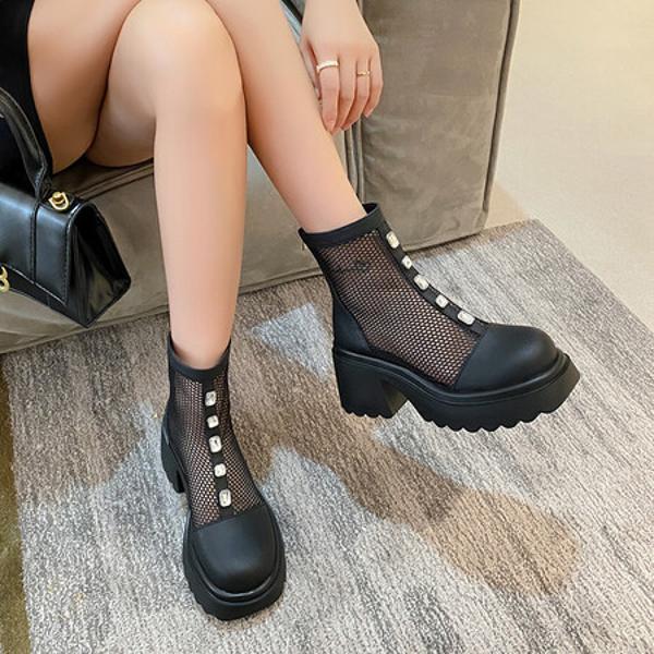 Handcrafted Leather Women's Shoes: Luxurious Elegance(Eyunshangx2110)