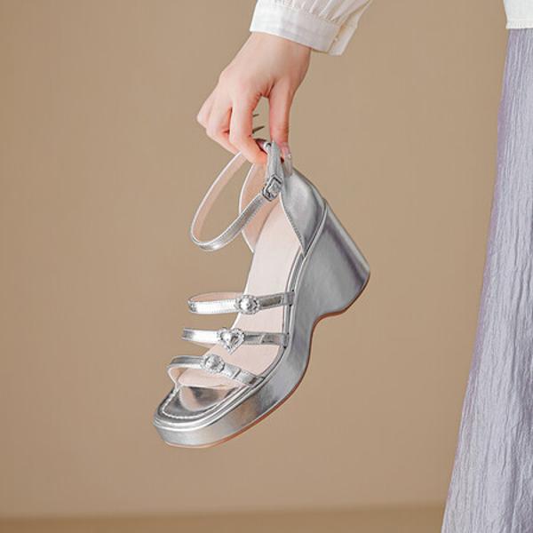 Crafted Elegance: Luxurious Leather Handmade Women's Shoes(EyunshangxM1033-1)