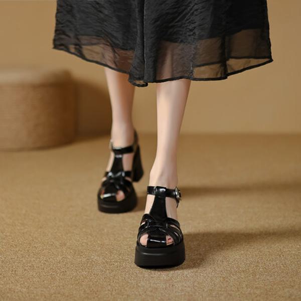 Handcrafted Luxury Leather Women's Shoes: Elegance in Every Stitch(EyunshangxYS-C2937-1)