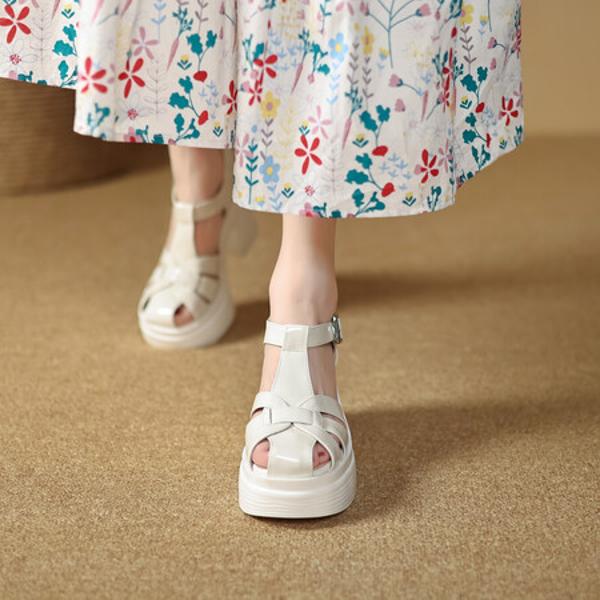 Handcrafted Luxury Leather Women's Shoes: Elegance in Every Stitch(EyunshangxYS-C2937-1)