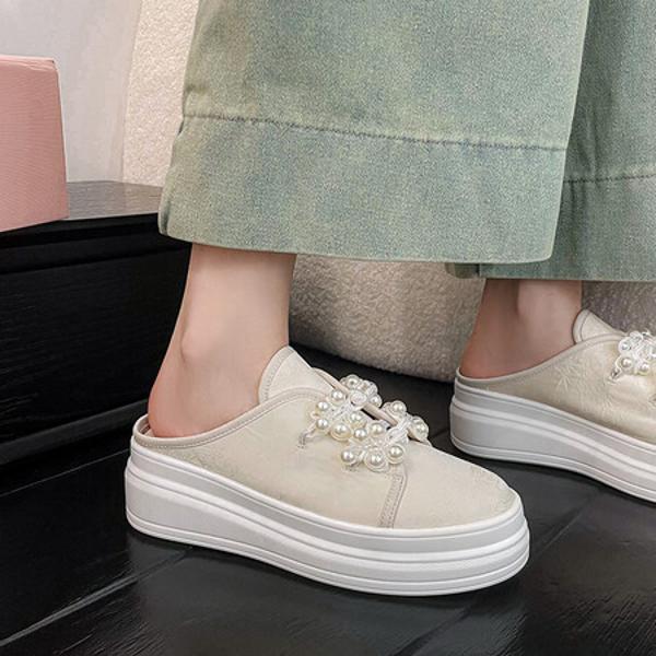 Handcrafted Genuine Leather Women's Shoes: Luxurious Elegance at Its Best(EyunshangxC2384-1)