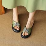 Handcrafted Luxury Leather Women's Shoes - Elegant Craftsmanship(EyunshangxC2406-1)