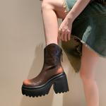 Luxurious Handcrafted Leather Women's Shoes with Elegant Quality(EyunshangxZM2417)