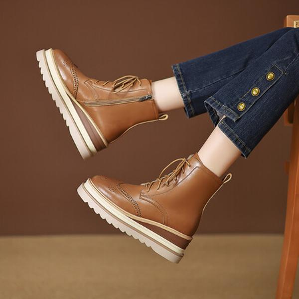 Elegant Handmade Genuine Leather Women's Shoes(EyunshangxZM2438)