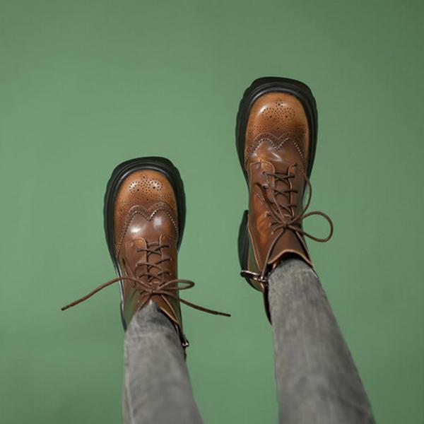 Exquisite Handcrafted Leather Women's Shoes - Luxurious Elegance(EyunshangxC2964)