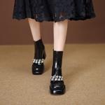 Luxurious Handmade Leather Women's Shoes of Exquisite Craftsmanship(EyunshangxC2986)