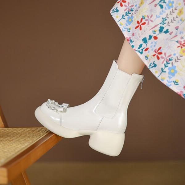 Crafted Elegance: Luxurious Handmade Leather Women's Shoes with Exceptional Quality(EyunshangxC2978-2)