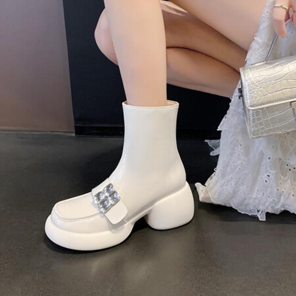 Handcrafted Leather Women's Shoes: Luxe Artisan Craftsmanship & Elegance(EyunshangxC2969-2)