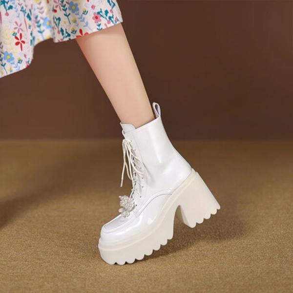 Handcrafted Genuine Leather Women's Shoes: A Luxurious Touch of Elegance(EyunshangxC2973-3)