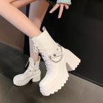 Luxury Handmade Leather Women's Shoes for Elegant Style(EyunshangxC2988-1)