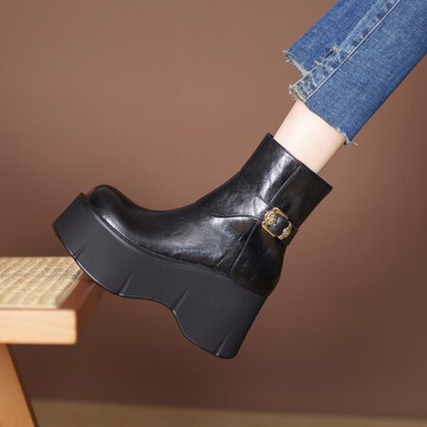 Exquisite Handcrafted Leather Women’s Shoes for Timeless Elegance(EyunshangxZM2449)