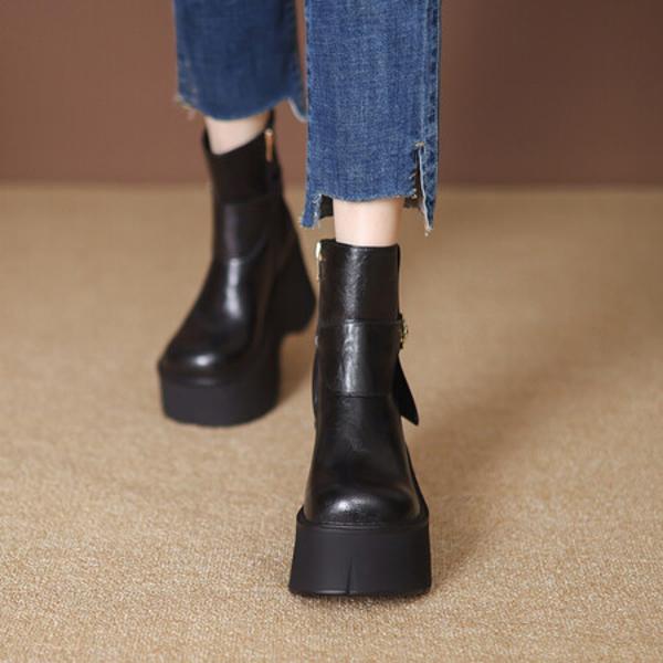 Exquisite Handcrafted Leather Women’s Shoes for Timeless Elegance(EyunshangxZM2449)