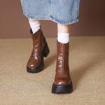 Handcrafted Luxury Leather Women's Shoes: Exquisite Quality and Elegant Craftsmanship(EyunshangxZM2451)