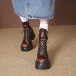 Exquisite Handcrafted Leather Women's Shoes: Elegance in Every Stitch(EyunshangxZM2453)