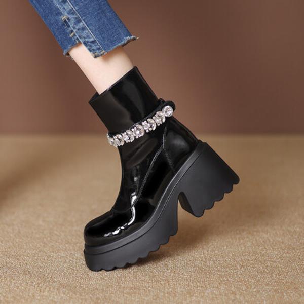 Exquisite Handmade Leather Women's Shoes: Luxurious Elegance(EyunshangxZM2448)