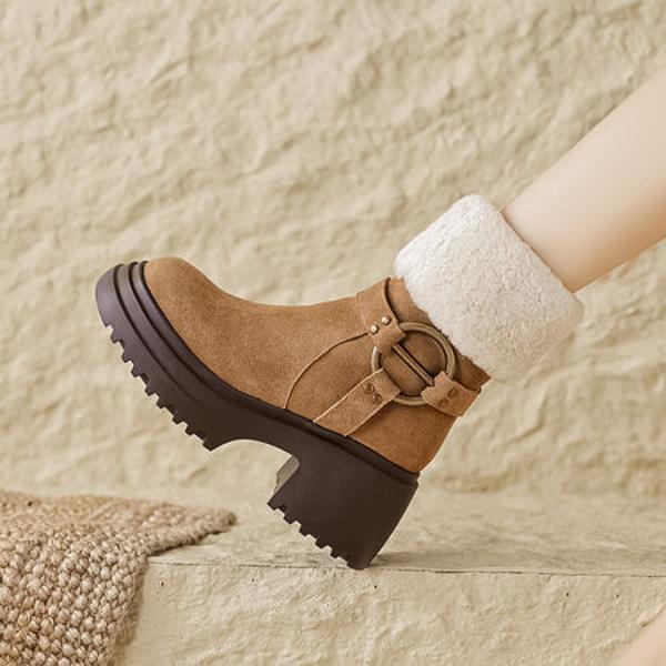 Handcrafted Luxury Leather Shoes for Elegant Women(EyunshangxB-2331-1)