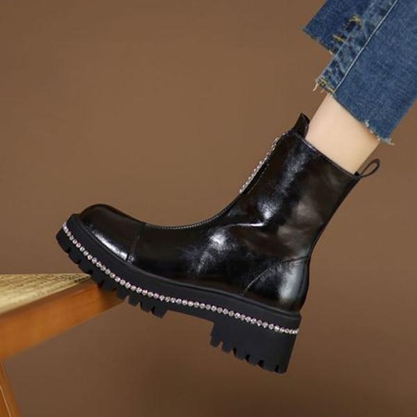 Luxury Handcrafted Leather Women’s Shoes: Exquisite Quality & Elegance(EyunshangxC2975-A)