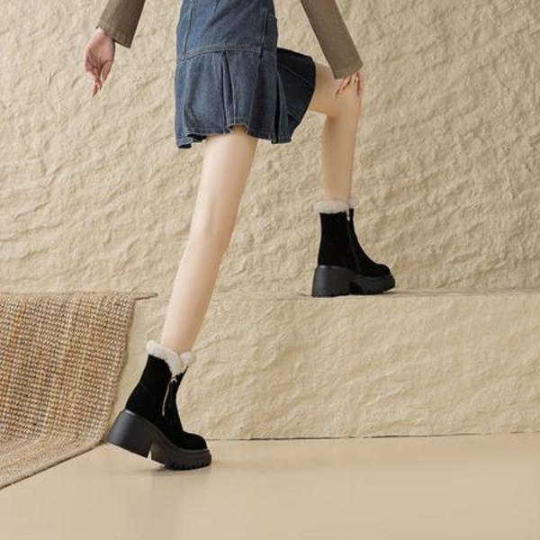 Handcrafted Leather Women's Shoes: Elegant, Luxurious Quality Artistry(EyunshangxB-2335)