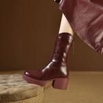 Elegantly Crafted Genuine Leather Women’s Luxury Shoes(EyunshangxF2040-1)