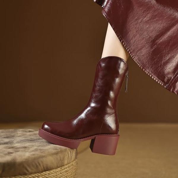 Elegantly Crafted Genuine Leather Women’s Luxury Shoes(EyunshangxF2040-1)