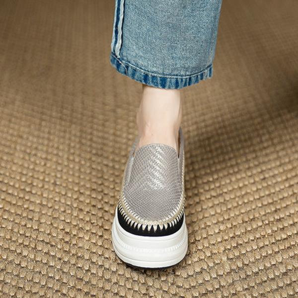 Elegant High-End Leather Handmade Women's Shoes Crafted with Precision(Eyunshangx1019-3)