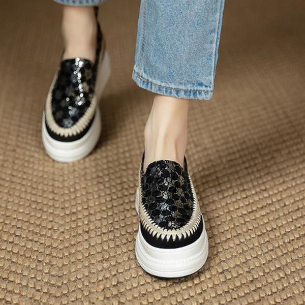 Elegant Handmade Leather Women’s Shoes: Exquisite Craftsmanship & Luxury.(Eyunshangx1022-11)