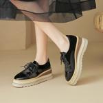 Handcrafted Leather Women's Shoes: Luxury, Elegance, Quality(EyunshangxC2390)