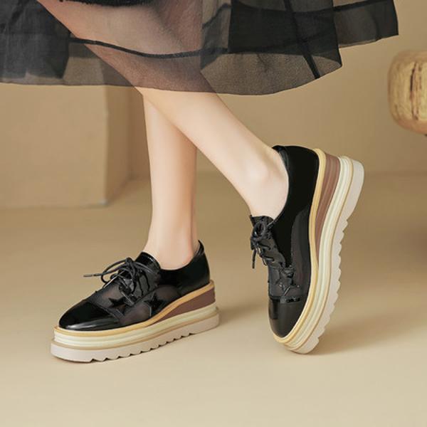 Handcrafted Leather Women's Shoes: Luxury, Elegance, Quality(EyunshangxC2390)